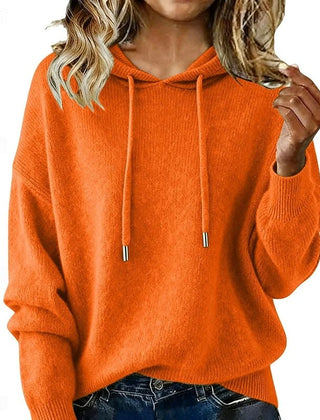 Women's Cozy Knit Oversized Sweater | Hooded Relaxed Fit Pullover for Fall and Winter 3