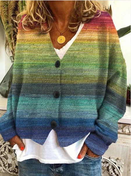 Women's Crochet Patchwork Cropped Cardigan | Stylish V-Neck Layering Sweater 2