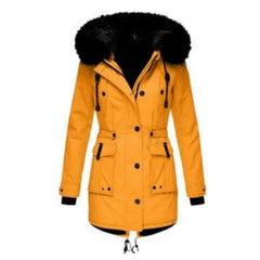Women's Faux Fur Hooded Parka Coat | Stylish Warm Winter Outerwear 0