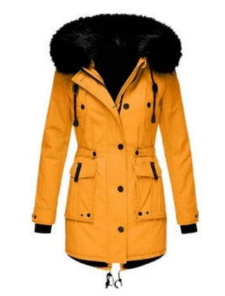 Women's Faux Fur Hooded Parka Coat | Stylish Warm Winter Outerwear 0