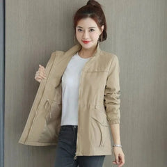 Women's Lightweight Cotton Bomber Jacket | Stylish Cropped Summer Layer 0