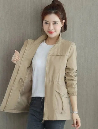 Women's Lightweight Cotton Bomber Jacket | Stylish Cropped Summer Layer 0