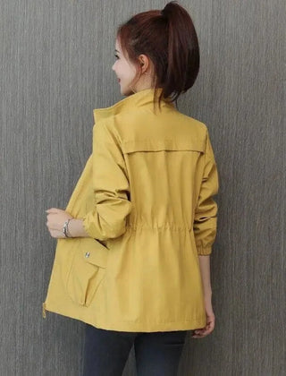 Women's Lightweight Cotton Bomber Jacket | Stylish Cropped Summer Layer 3