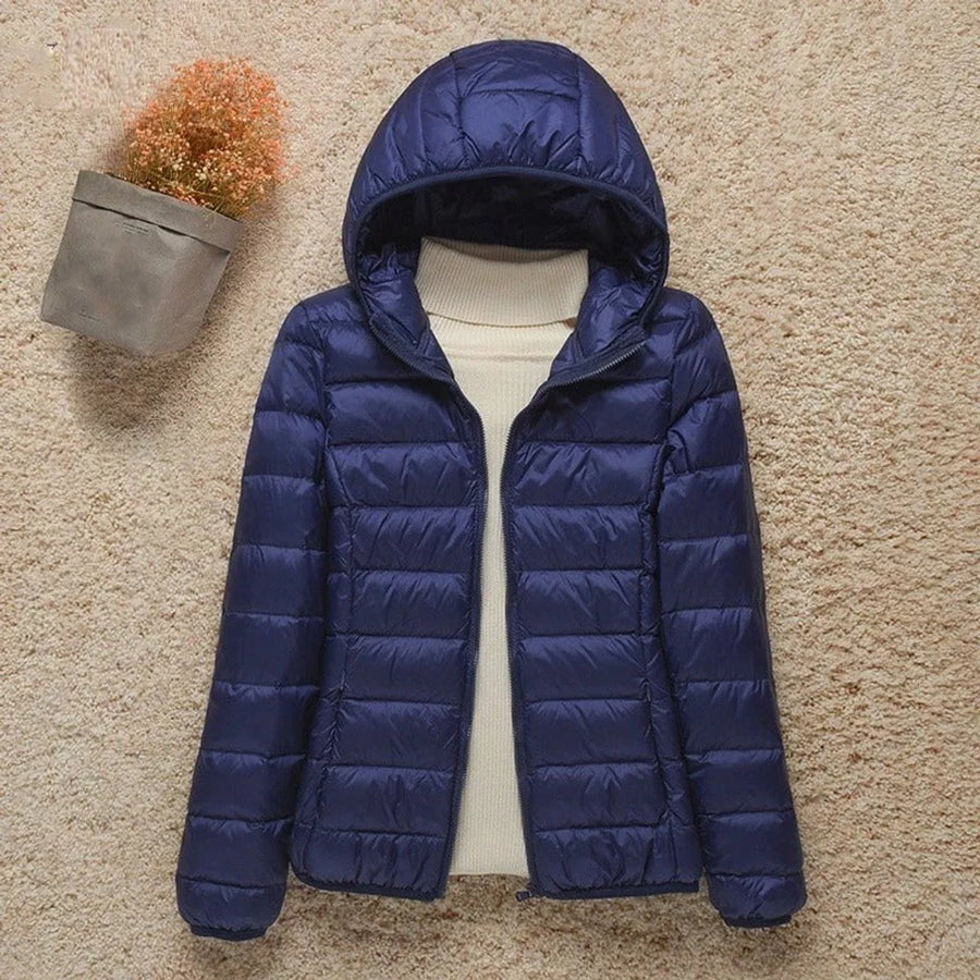 Women's Lightweight Packable Puffer Jacket | Stylish Slim-Fit Hooded Outerwear 1