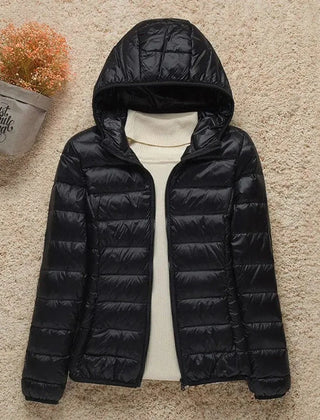 Women's Lightweight Packable Puffer Jacket | Stylish Slim-Fit Hooded Outerwear 3