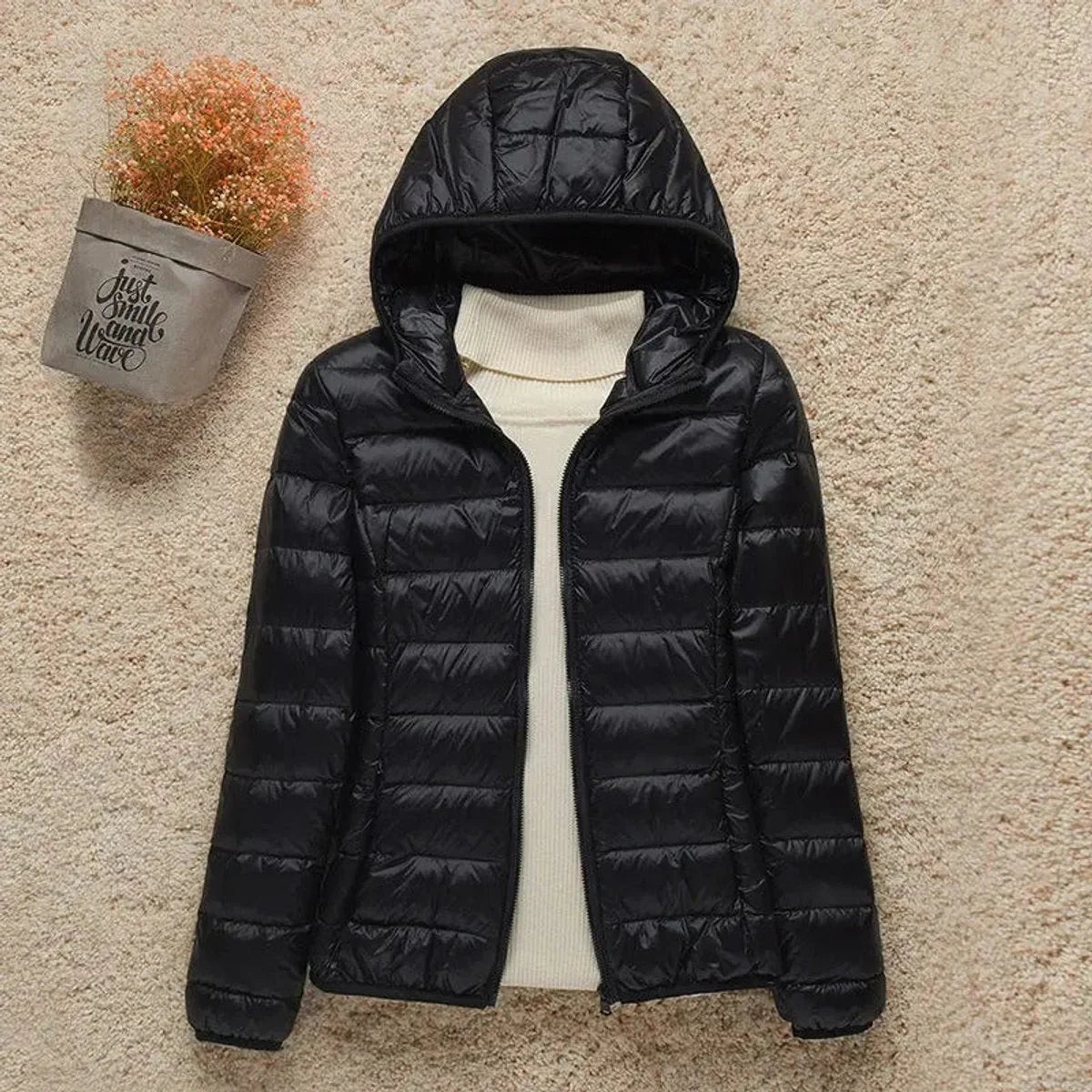 Women's Lightweight Packable Puffer Jacket | Stylish Slim-Fit Hooded Outerwear 3