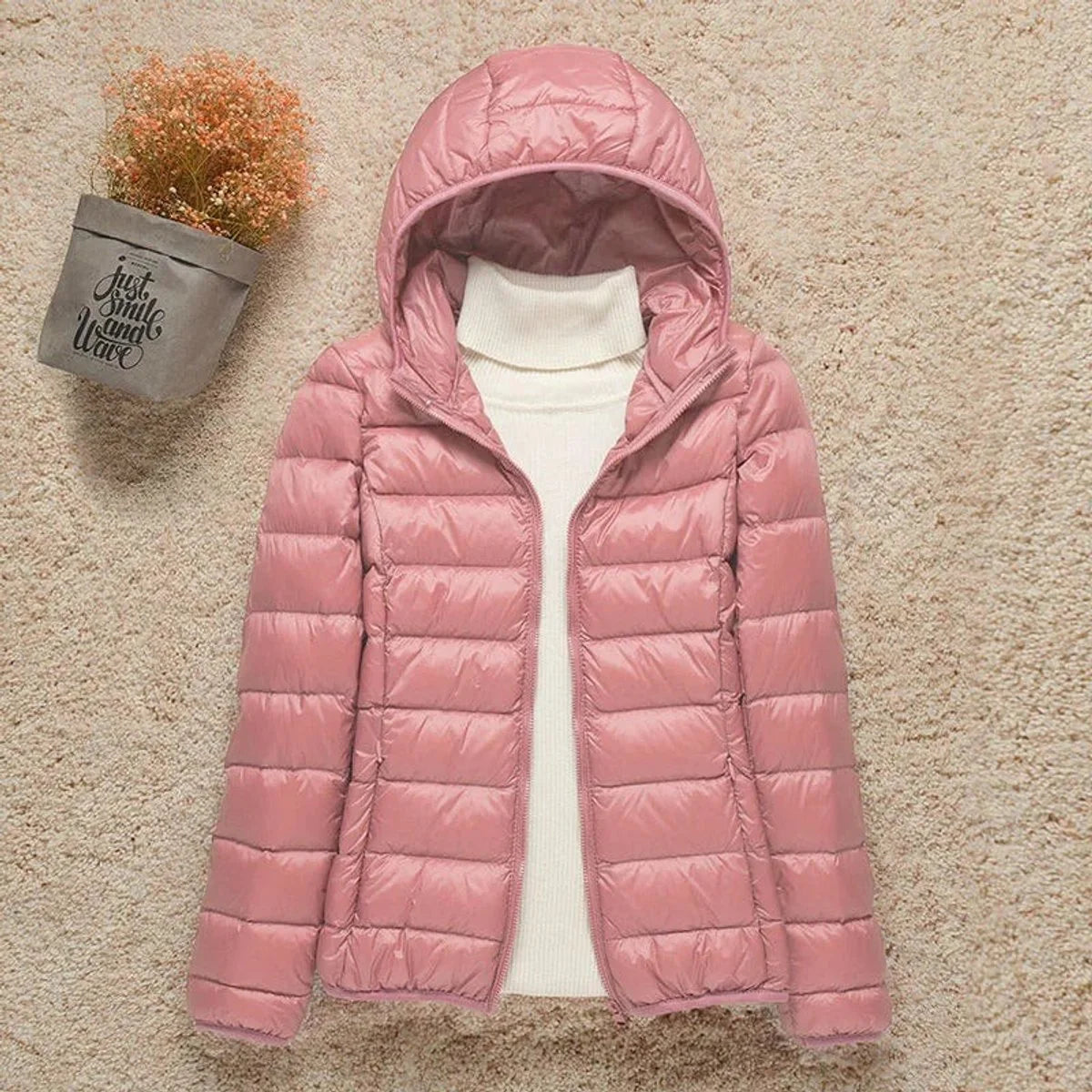 Women's Lightweight Packable Puffer Jacket | Stylish Slim-Fit Hooded Outerwear 4