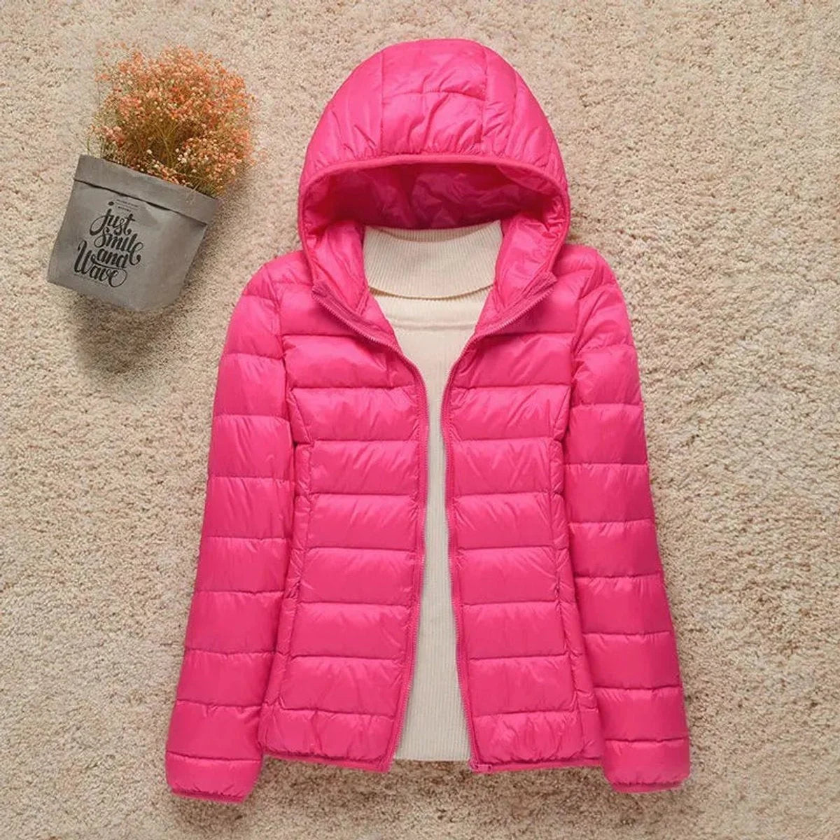 Women's Lightweight Packable Puffer Jacket | Stylish Slim-Fit Hooded Outerwear 5