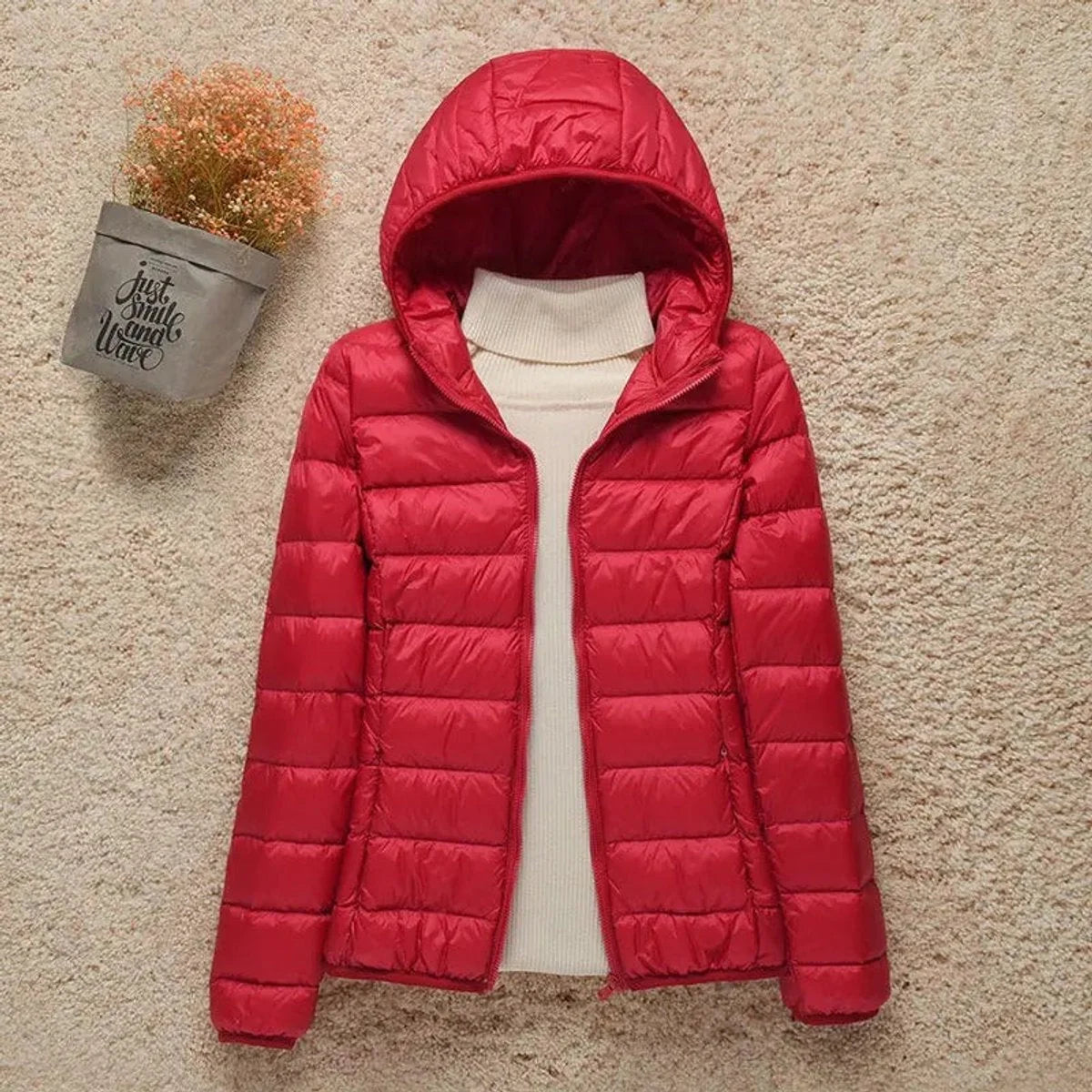 Women's Lightweight Packable Puffer Jacket | Stylish Slim-Fit Hooded Outerwear 6