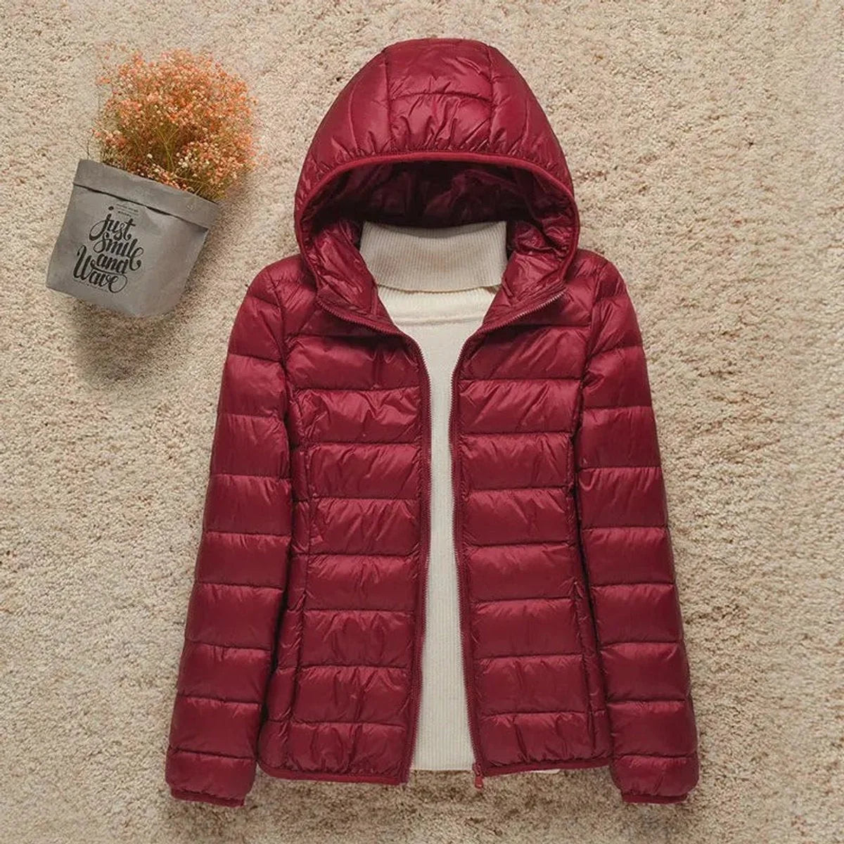 Women's Lightweight Packable Puffer Jacket | Stylish Slim-Fit Hooded Outerwear 7