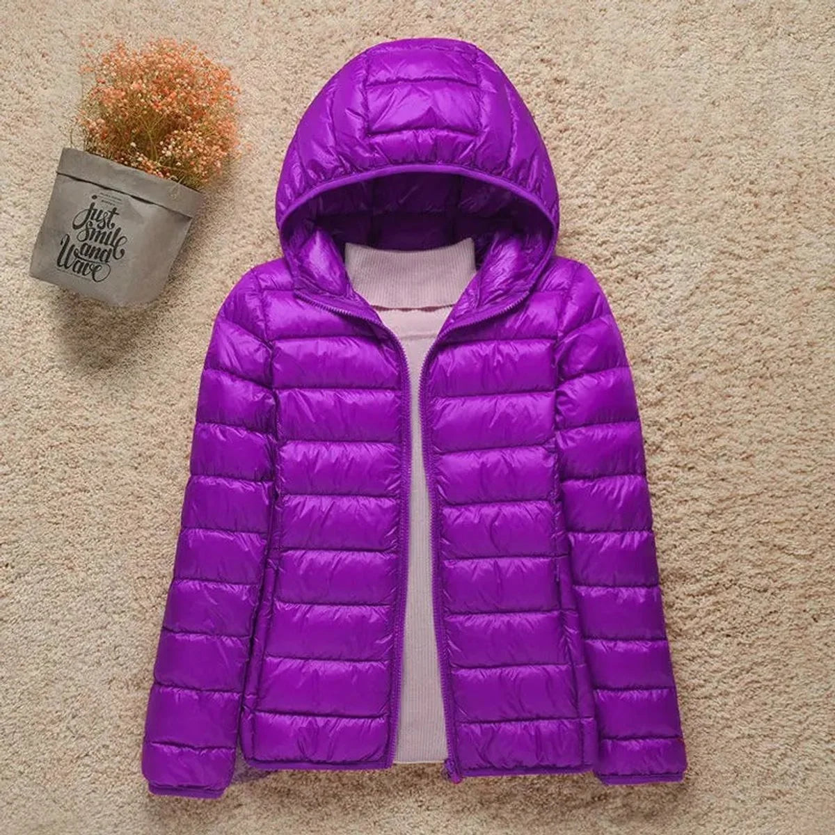 Women's Lightweight Packable Puffer Jacket | Stylish Slim-Fit Hooded Outerwear 8