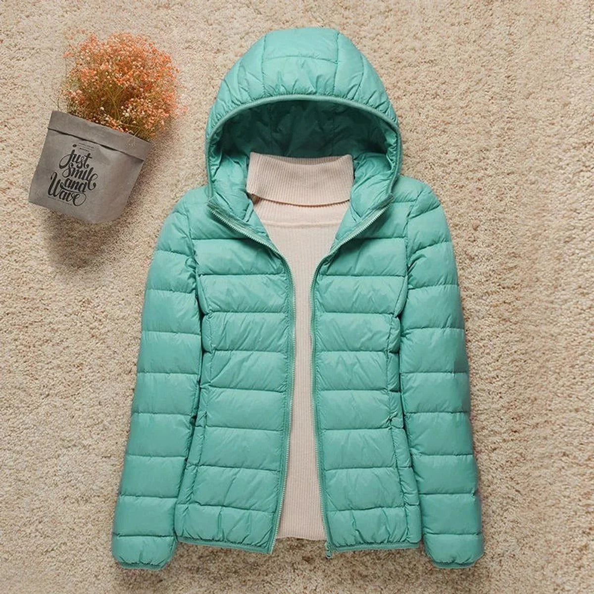 Women's Lightweight Packable Puffer Jacket | Stylish Slim-Fit Hooded Outerwear 9