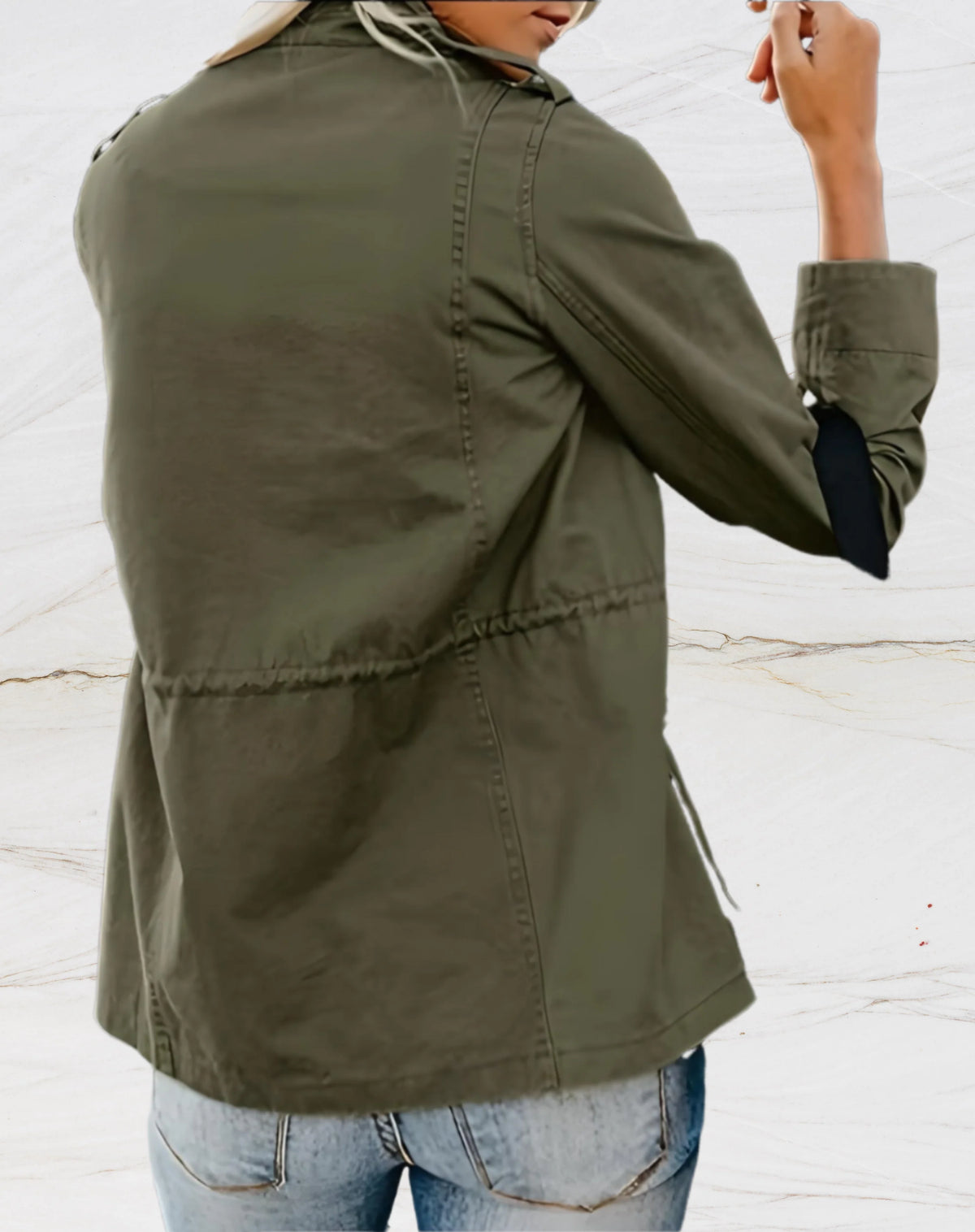 Women's Lightweight Utility Jacket | Structured Tailored Layering Piece for Transitional Weather 5