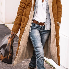 Women's Quilted Puffer Coat | Cozy Hooded Long Winter Jacket 4