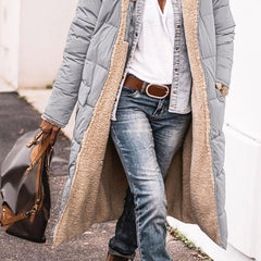 Women's Quilted Puffer Coat | Cozy Hooded Long Winter Jacket 5
