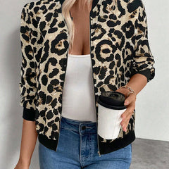 Women's Shiny Fabric Bomber Jacket | Relaxed Fit Lightweight Spring Layering Piece 7