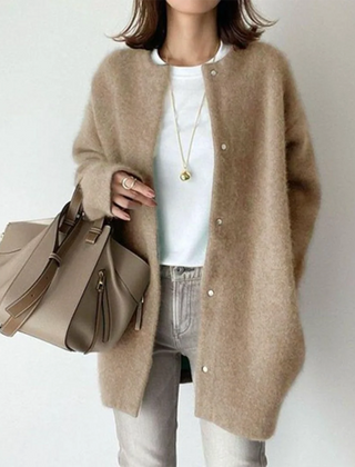 Women's Soft Knit Long Cardigan | Cozy Oversized Layering Piece for Fall and Winter 0