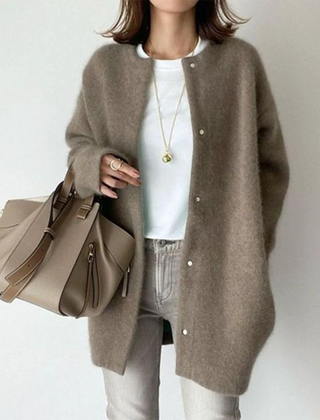 Women's Soft Knit Long Cardigan | Cozy Oversized Layering Piece for Fall and Winter 5