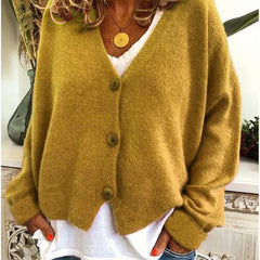 Women's Soft V-Neck Cardigan | Relaxed Fit Long Sleeve Layer for Spring & Fall 13
