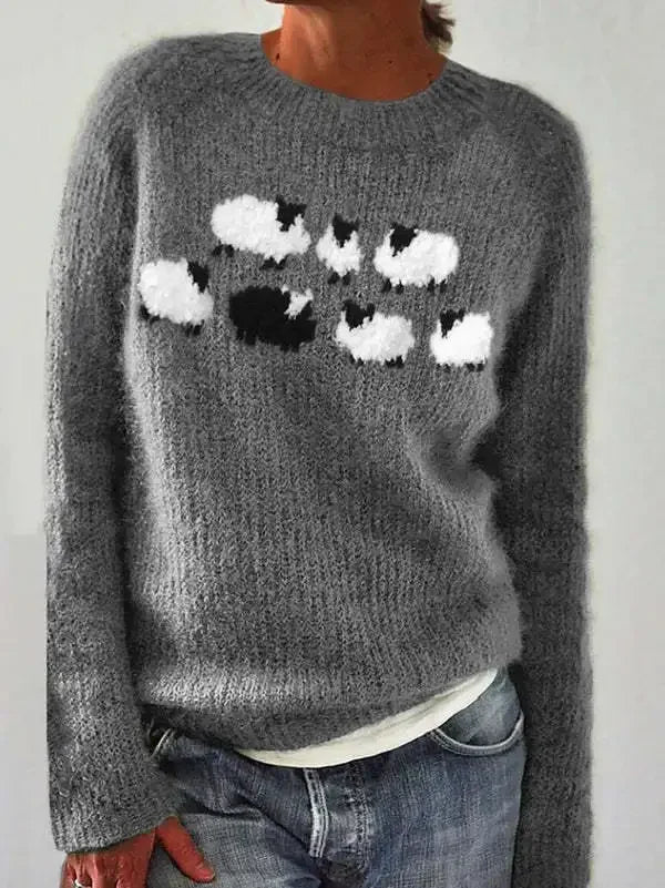 Women's Textured Knit Sweater | Cozy Fair Isle Pattern for Fall 10