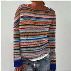 Women's Textured Knit Sweater | Cozy Fair Isle Pattern for Fall 11