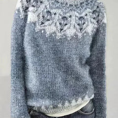 Women's Textured Knit Sweater | Cozy Fair Isle Pattern for Fall 6
