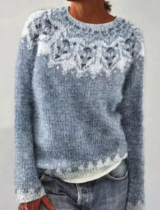 Women's Textured Knit Sweater | Cozy Fair Isle Pattern for Fall 6